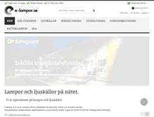 Tablet Screenshot of e-lampor.se
